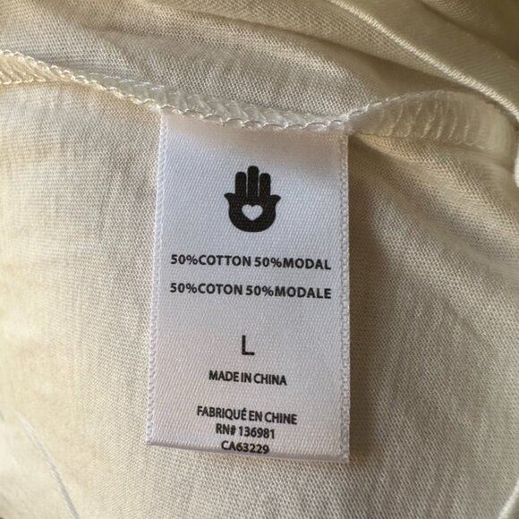 NWT Spiritual Gangster White Muscle Tank, L, GRATEFUL - Picture 3 of 10